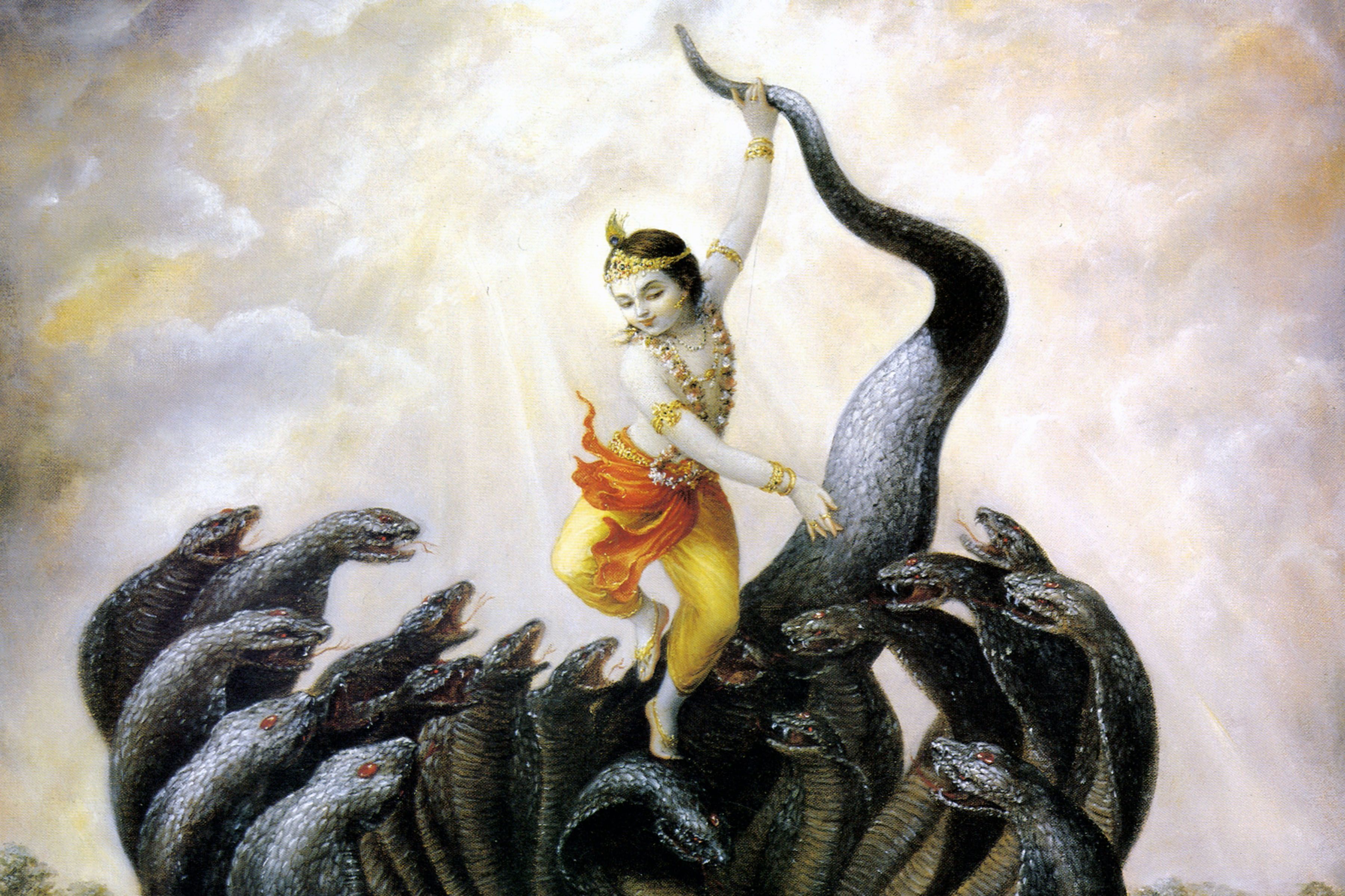 Krshna Subdues Kaliya